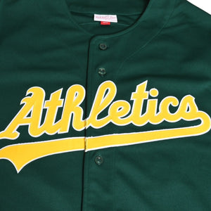 Like new Mitchell&Ness Mitchell &amp; Ness Baseball Jersey Oakland Athletics 1997 Jose Canseco Green Yellow XL Size Used 4a002220