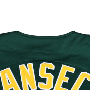 Like new Mitchell&Ness Mitchell &amp; Ness Baseball Jersey Oakland Athletics 1997 Jose Canseco Green Yellow XL Size Used 4a002220