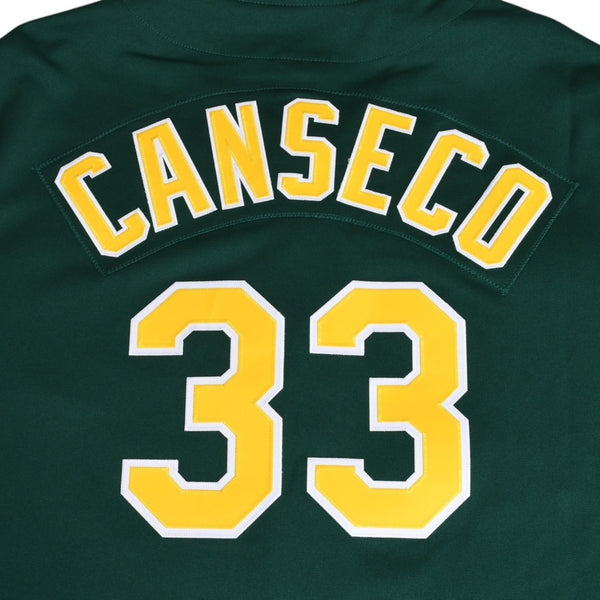 Like new Mitchell&Ness Mitchell &amp; Ness Baseball Jersey Oakland Athletics 1997 Jose Canseco Green Yellow XL Size Used 4a002220