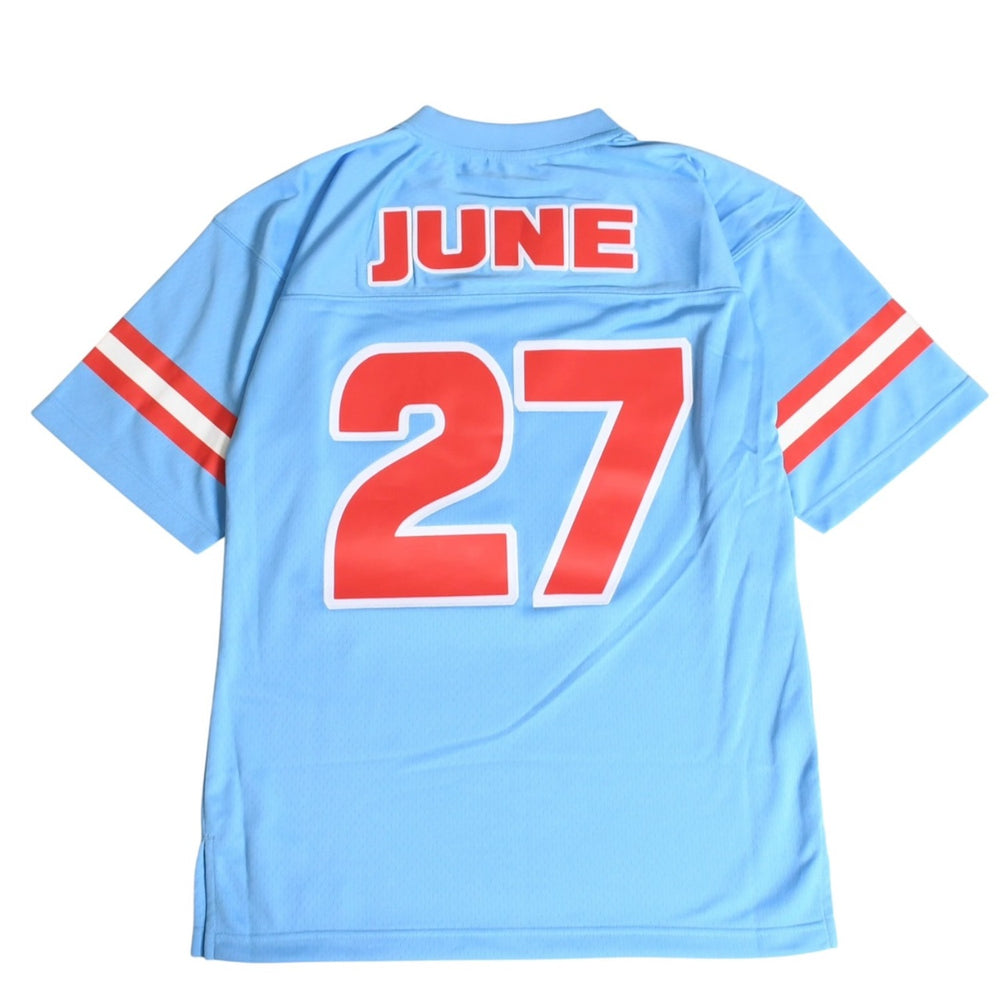Like new Mitchell&Ness Mitchell &amp; Ness DJ Screw x Screwed UP Click Official Collaboration Football Jersey, Light Blue, Size M, 4a002212