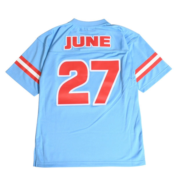 Like new Mitchell&Ness Mitchell &amp; Ness DJ Screw x Screwed UP Click Official Collaboration Football Jersey, Light Blue, Size M, 4a002212