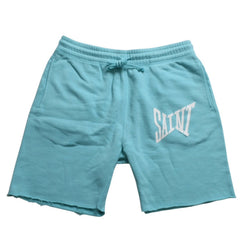 SAINT Mxxxxxxx Saint Michael Sweat Shorts SM-S23-0000-057 Light Blue Vintage Processing No Size Sample Product Good Condition Used 4a002245