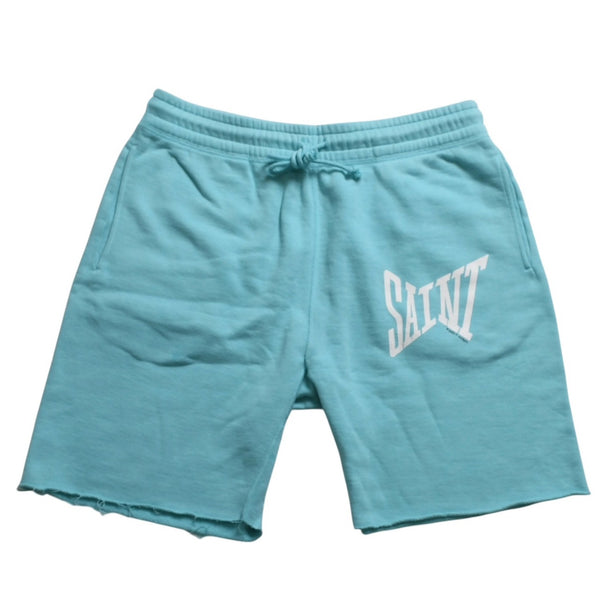 SAINT Mxxxxxxx Saint Michael Sweat Shorts SM-S23-0000-057 Light Blue Vintage Processing No Size Sample Product Good Condition Used 4a002245