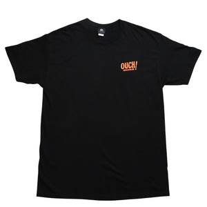 極美品 SMASHER KINGASSO スケーター OUCH！SMASHERKING Tシャツ 半袖 ブラック オレンジ グリーン サイズXL 中古 4a003429