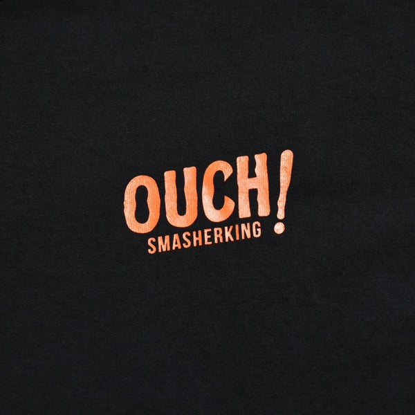 極美品 SMASHER KINGASSO スケーター OUCH！SMASHERKING Tシャツ 半袖 ブラック オレンジ グリーン サイズXL 中古 4a003429