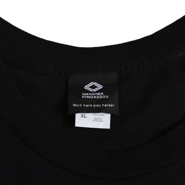 極美品 SMASHER KINGASSO スケーター OUCH！SMASHERKING Tシャツ 半袖 ブラック オレンジ グリーン サイズXL 中古 4a003429