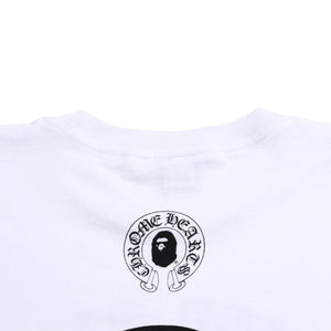 CHROME HEARTS × A BATHING APE CHROME HEARTS A BATHING APE Collaboration Limited T-shirt Baby Milo Vape Ape Head Horseshoe Plus Scroll Label XL Size Good Condition Used 4a004456