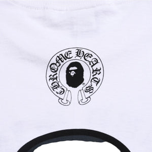 CHROME HEARTS × A BATHING APE CHROME HEARTS A BATHING APE Collaboration Limited T-shirt Baby Milo Vape Ape Head Horseshoe Plus Scroll Label XL Size Good Condition Used 4a004456