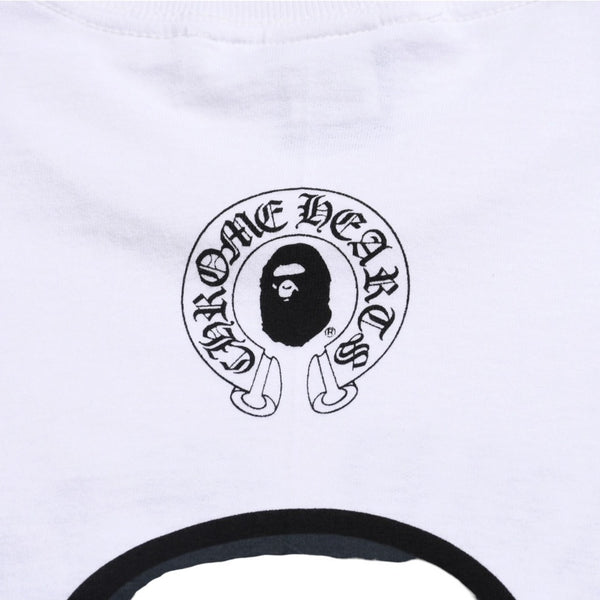 CHROME HEARTS × A BATHING APE CHROME HEARTS A BATHING APE Collaboration Limited T-shirt Baby Milo Vape Ape Head Horseshoe Plus Scroll Label XL Size Good Condition Used 4a004456