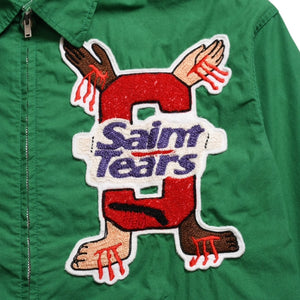 SAINT Mxxxxxxx × DENIM TEARS セントマイケル デニムティアーズ スウィングトップ ジャケット トレメインエモリー SAINT TEARS グリーン サイズなし サンプル品 美品 中古 4a002246