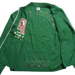 SAINT Mxxxxxxx × DENIM TEARS セントマイケル デニムティアーズ スウィングトップ ジャケット トレメインエモリー SAINT TEARS グリーン サイズなし サンプル品 美品 中古 4a002246