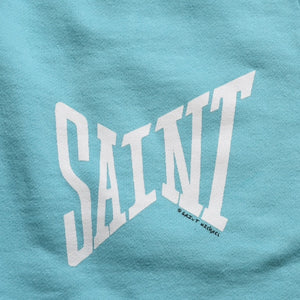SAINT Mxxxxxxx Saint Michael Sweat Shorts SM-S23-0000-057 Light Blue Vintage Processing No Size Sample Product Good Condition Used 4a002245