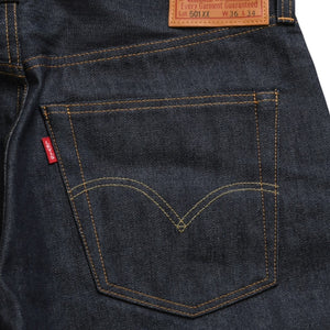 Mint condition LEVI'S 501XX denim jeans, Levi's 47501-0224, indigo blue. W36 L34 Used 4a003412