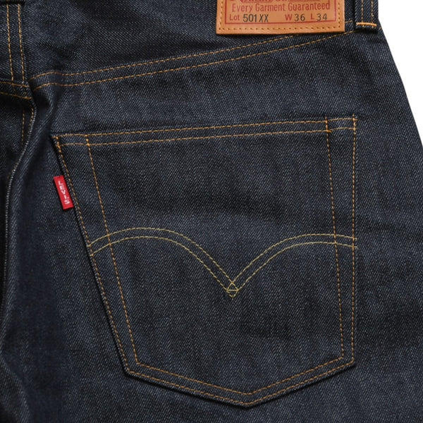 Mint condition LEVI'S 501XX denim jeans, Levi's 47501-0224, indigo blue. W36 L34 Used 4a003412