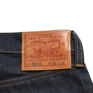 Mint condition LEVI'S 501XX denim jeans, Levi's 47501-0224, indigo blue. W36 L34 Used 4a003412