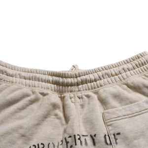 新品未使用 SAINT Mxxxxxxx セントマイケル SWEAT SHORTS VLONE VLONEコラボ エイサップバリ SM-S22-0000-071 ハーフパンツ ハーフショーツ ベージュ サイズなし サンプル品 中古 4a002244