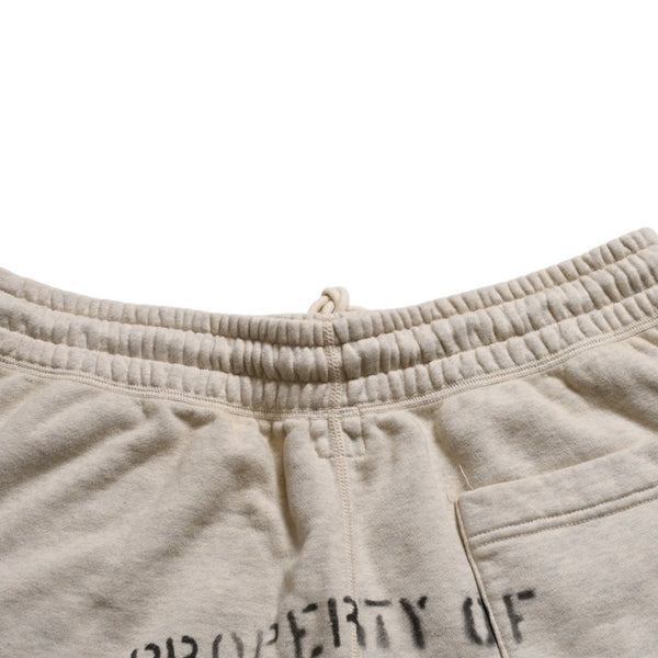 新品未使用 SAINT Mxxxxxxx セントマイケル SWEAT SHORTS VLONE VLONEコラボ エイサップバリ SM-S22-0000-071 ハーフパンツ ハーフショーツ ベージュ サイズなし サンプル品 中古 4a002244