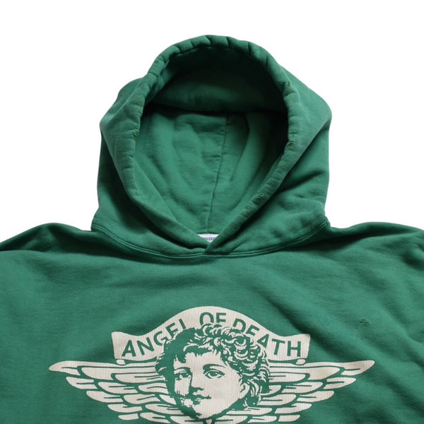 新品未使用 SAINT MICHAEL セントマイケル ANGEL HOODIE エンジェル プルオーバーフーディー ヴィンテージ加工 サンプル品 中古 4a002252