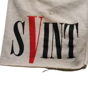 新品未使用 SAINT Mxxxxxxx セントマイケル SWEAT SHORTS VLONE VLONEコラボ エイサップバリ SM-S22-0000-071 ハーフパンツ ハーフショーツ ベージュ サイズなし サンプル品 中古 4a002244