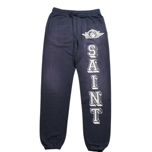 新品未使用 SAINT MICHAEL セントマイケル ANGEL SWEAT PANTS エンジェル スウェットパンツ ヴィンテージ加工 サンプル品 中古 4a002250