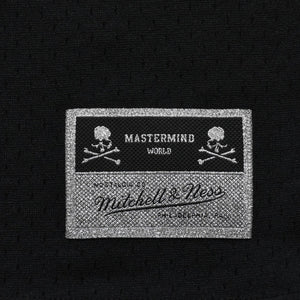 新品同様 Mitchell&Ness ミッチェルアンドネス × マスターマインドワールド バッティングプラクティス メッシュTシャツ スカル クロスボーン M&Nロゴ Lサイズ 中古 4a002264