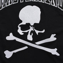 画像をギャラリービューアに読み込む, 新品同様 Mitchell&amp;Ness ミッチェルアンドネス × マスターマインドワールド バッティングプラクティス メッシュTシャツ スカル クロスボーン M&amp;Nロゴ Lサイズ 中古 4a002264