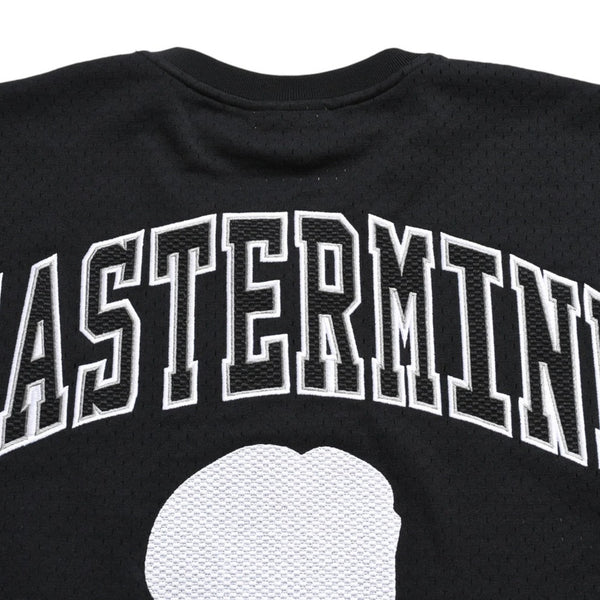 新品同様 Mitchell&Ness ミッチェルアンドネス × マスターマインドワールド バッティングプラクティス メッシュTシャツ スカル クロスボーン M&Nロゴ Lサイズ 中古 4a002264
