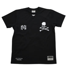 画像をギャラリービューアに読み込む, 新品同様 Mitchell&amp;Ness ミッチェルアンドネス × マスターマインドワールド バッティングプラクティス メッシュTシャツ スカル クロスボーン M&amp;Nロゴ Lサイズ 中古 4a002264