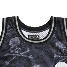 画像をギャラリービューアに読み込む, 新品同様 Mitchell&amp;Ness ミッチェルアンドネス × マスターマインドワールド コラボレーション ワールドプリントタンクトップ ノースリーブ スカル ボーン カモフラージュ Lサイズ 中古 4a002235