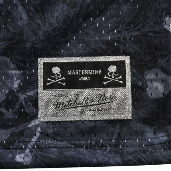 新品同様 Mitchell&Ness ミッチェルアンドネス × マスターマインドワールド コラボレーション ワールドプリントタンクトップ ノースリーブ スカル ボーン カモフラージュ Lサイズ 中古 4a002235