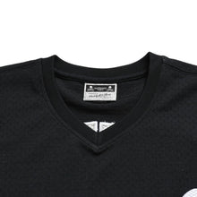 画像をギャラリービューアに読み込む, 新品同様 Mitchell&amp;Ness ミッチェルアンドネス × マスターマインドワールド バッティングプラクティス メッシュTシャツ スカル クロスボーン M&amp;Nロゴ Lサイズ 中古 4a002264
