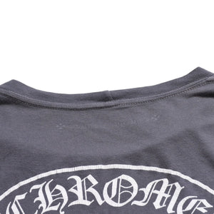 CHROME HEARTS Long sleeve cut and sew Gray Horseshoe logo Scroll label logo Size S Good condition Used 4a003994