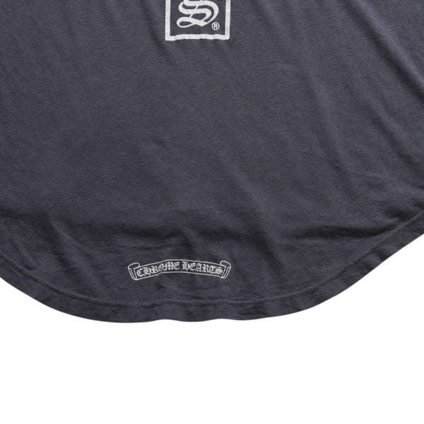CHROME HEARTS Long sleeve cut and sew Gray Horseshoe logo Scroll label logo Size S Good condition Used 4a003994