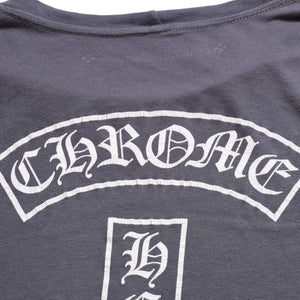 CHROME HEARTS Long sleeve cut and sew Gray Horseshoe logo Scroll label logo Size S Good condition Used 4a003994