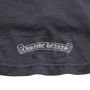 CHROME HEARTS Long sleeve cut and sew Gray Horseshoe logo Scroll label logo Size S Good condition Used 4a003994