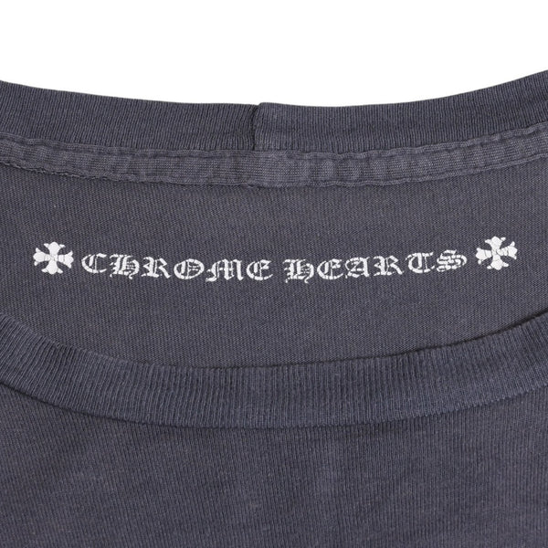 CHROME HEARTS Long sleeve cut and sew Gray Horseshoe logo Scroll label logo Size S Good condition Used 4a003994
