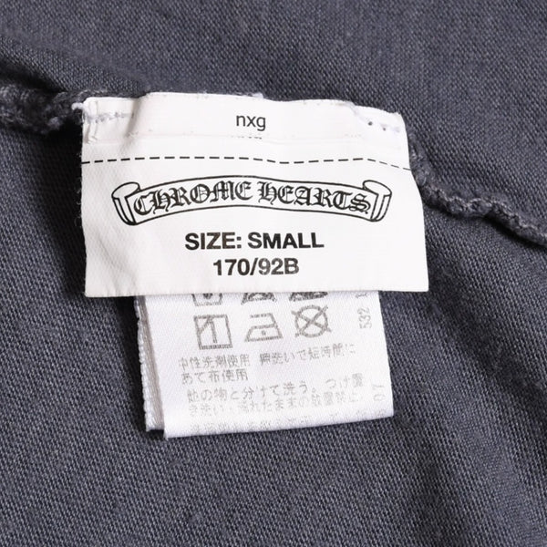 CHROME HEARTS Long sleeve cut and sew Gray Horseshoe logo Scroll label logo Size S Good condition Used 4a003994