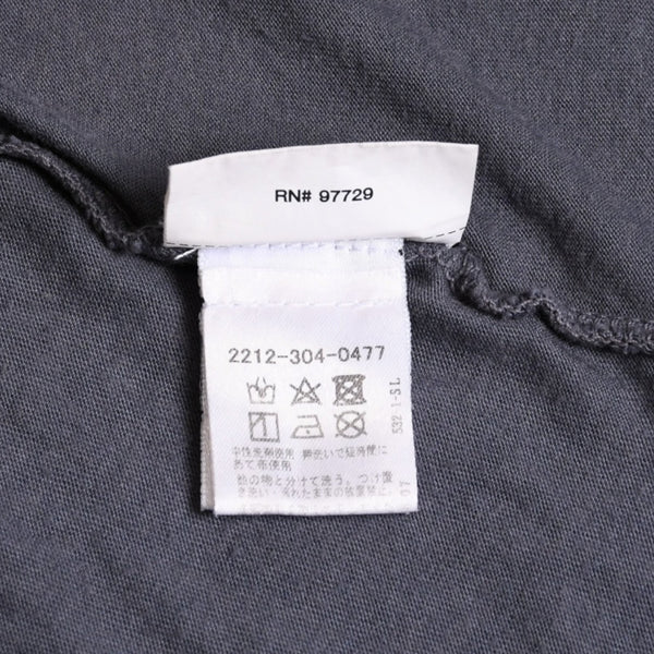 CHROME HEARTS Long sleeve cut and sew Gray Horseshoe logo Scroll label logo Size S Good condition Used 4a003994