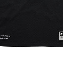 画像をギャラリービューアに読み込む, 新品同様 Mitchell&amp;Ness ミッチェルアンドネス × マスターマインドワールド バッティングプラクティス メッシュTシャツ スカル クロスボーン M&amp;Nロゴ Lサイズ 中古 4a002264