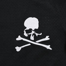 画像をギャラリービューアに読み込む, 新品同様 Mitchell&amp;Ness ミッチェルアンドネス × マスターマインドワールド バッティングプラクティス メッシュTシャツ スカル クロスボーン M&amp;Nロゴ Lサイズ 中古 4a002264