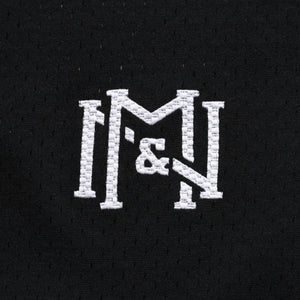 新品同様 Mitchell&Ness ミッチェルアンドネス × マスターマインドワールド バッティングプラクティス メッシュTシャツ スカル クロスボーン M&Nロゴ Lサイズ 中古 4a002264