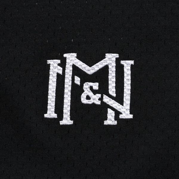 新品同様 Mitchell&Ness ミッチェルアンドネス × マスターマインドワールド バッティングプラクティス メッシュTシャツ スカル クロスボーン M&Nロゴ Lサイズ 中古 4a002264