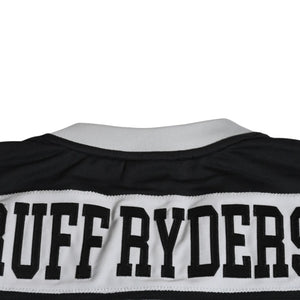 新品同様 Mitchell&Ness ミッチェルアンドネス 50th Anniversary of Hip-Hop Ruff Rydersフットボールジャージ ラフライダース ブラック グレー XLサイズ 中古 4a002267