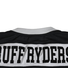 画像をギャラリービューアに読み込む, 新品同様 Mitchell&amp;Ness ミッチェルアンドネス 50th Anniversary of Hip-Hop Ruff Rydersフットボールジャージ ラフライダース ブラック グレー XLサイズ 中古 4a002267