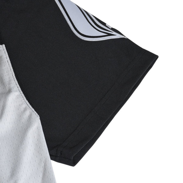 新品同様 Mitchell&Ness ミッチェルアンドネス 50th Anniversary of Hip-Hop Ruff Rydersフットボールジャージ ラフライダース ブラック グレー XLサイズ 中古 4a002267