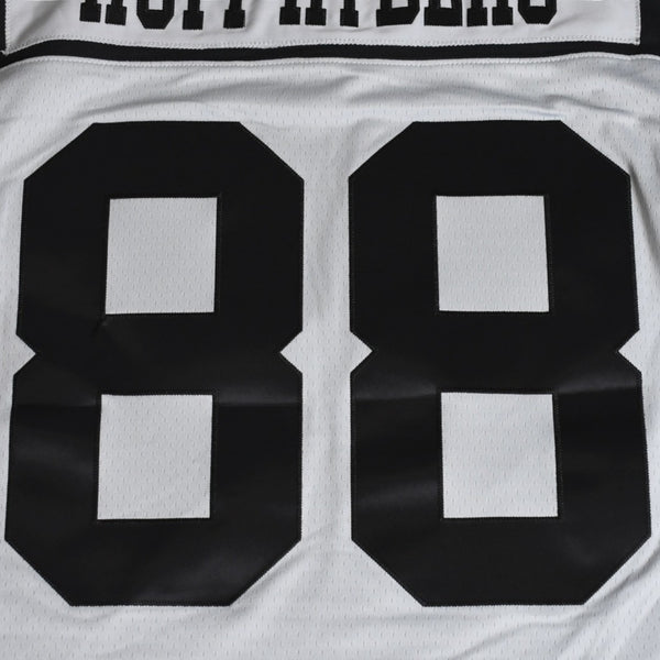 新品同様 Mitchell&Ness ミッチェルアンドネス 50th Anniversary of Hip-Hop Ruff Rydersフットボールジャージ ラフライダース ブラック グレー XLサイズ 中古 4a002267