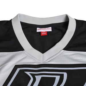 新品同様 Mitchell&Ness ミッチェルアンドネス 50th Anniversary of Hip-Hop Ruff Rydersフットボールジャージ ラフライダース ブラック グレー XLサイズ 中古 4a002267