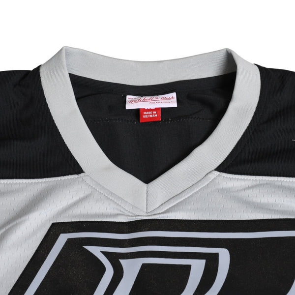 新品同様 Mitchell&Ness ミッチェルアンドネス 50th Anniversary of Hip-Hop Ruff Rydersフットボールジャージ ラフライダース ブラック グレー XLサイズ 中古 4a002267