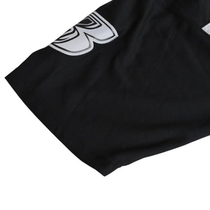 新品同様 Mitchell&Ness ミッチェルアンドネス 50th Anniversary of Hip-Hop Ruff Rydersフットボールジャージ ラフライダース ブラック グレー XLサイズ 中古 4a002267