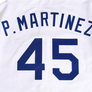Like new Mitchell&Ness Mitchell &amp; Ness Authentic Uniform Los Angeles Dodgers Pedro Martinez #45 1993 Home White Blue Size L Used 4a002232